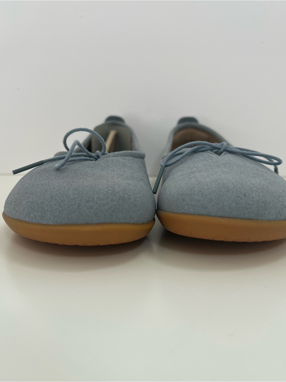 ReVivo barefoot Light Blue Women's Ballet Flats with Bow Jing Jing never worn - Picture 9 of 16